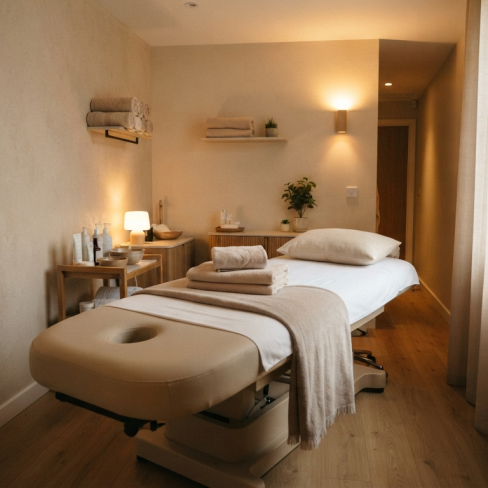 Giường spa nên chọn kích thước theo diện tích phòng như thế nào?